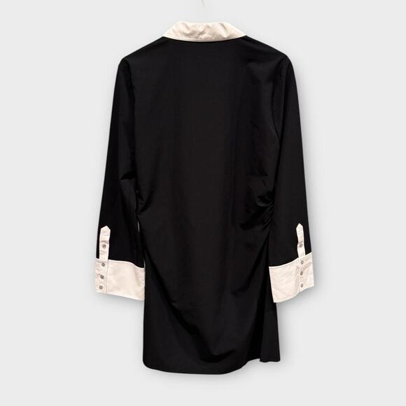 Cinq à Sept Elowen Long Sleeve Shirtdress Size 16 - Picture 4 of 9